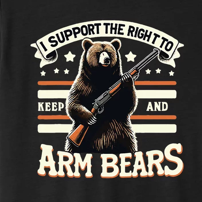 Support Right To Keep And Arm Bears Humorous Wildlife Rights ChromaSoft Performance T-Shirt