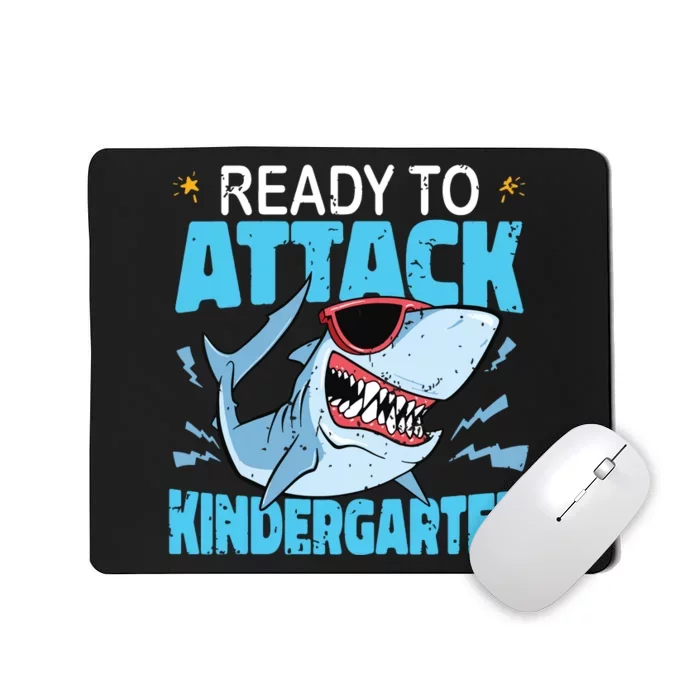 Shark Ready To Attack Kindergarten First Day Of School Mousepad