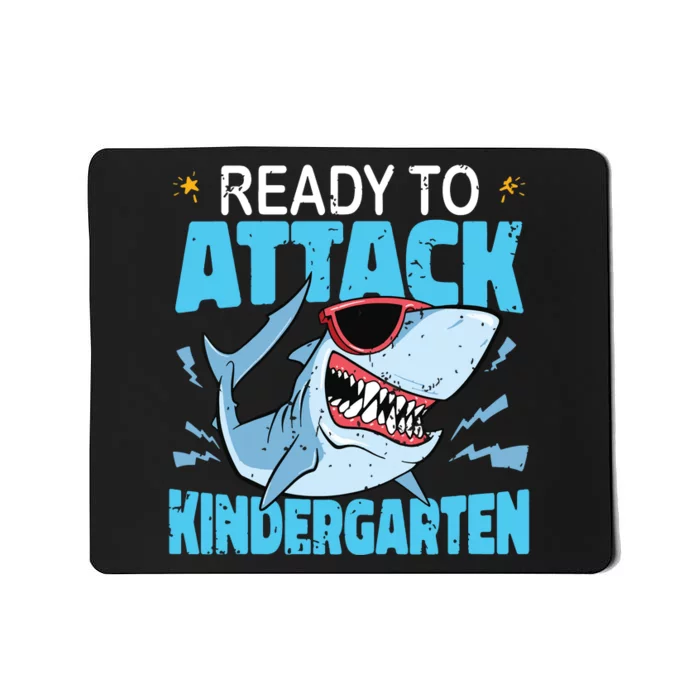 Shark Ready To Attack Kindergarten First Day Of School Mousepad