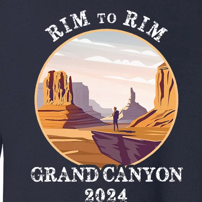 South Rim To North Rim Grand Canyon National Park Hiking Toddler Sweatshirt