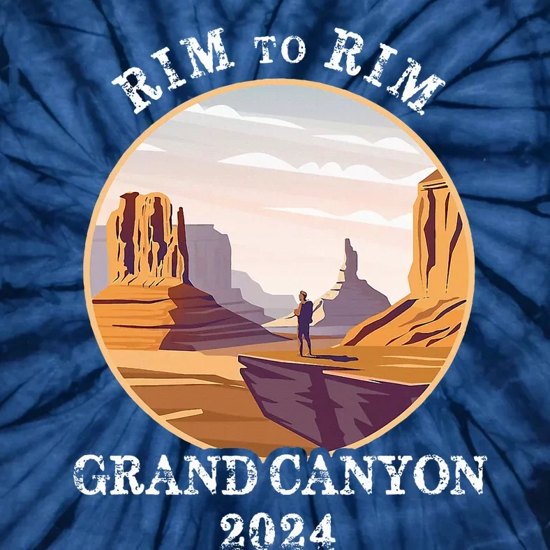 South Rim To North Rim Grand Canyon National Park Hiking Tie-Dye T-Shirt