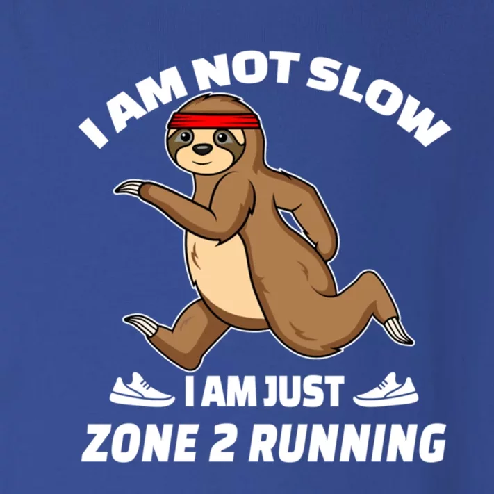 Sloth Running Team Slow Runner Im Just Zone 2 Running Gift Toddler Long Sleeve Shirt