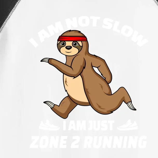 Sloth Running Team Slow Runner Im Just Zone 2 Running Gift Toddler Fine Jersey T-Shirt