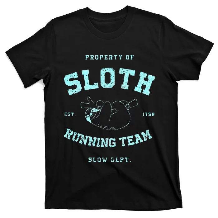 Sloth Running Team Athletic Slow Department T-Shirt