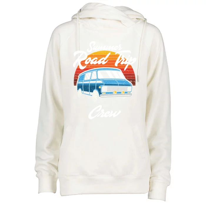 Summer Road Trip Crew Gift Womens Funnel Neck Pullover Hood