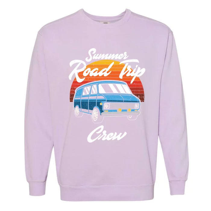 Summer Road Trip Crew Gift Garment-Dyed Sweatshirt