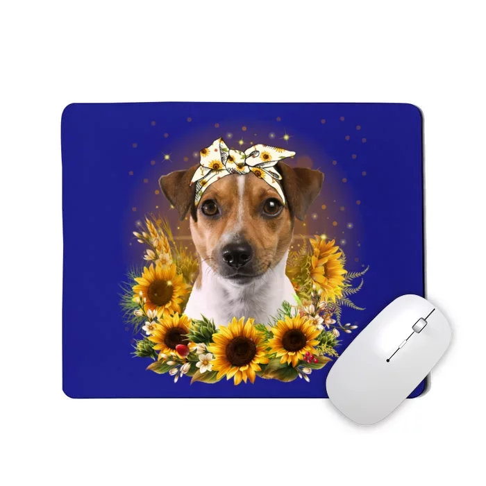 Sunflower Rat Terrier Dog Mothers Day Gift Mousepad