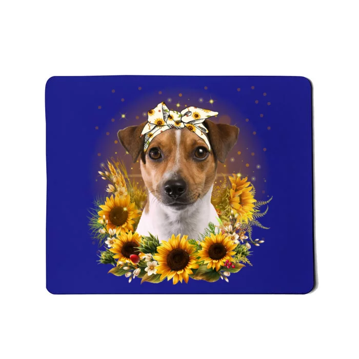 Sunflower Rat Terrier Dog Mothers Day Gift Mousepad