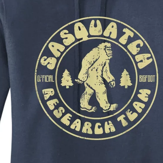 Sasquatch Research Team Funny Bigfoot Yeti Women's Pullover Hoodie