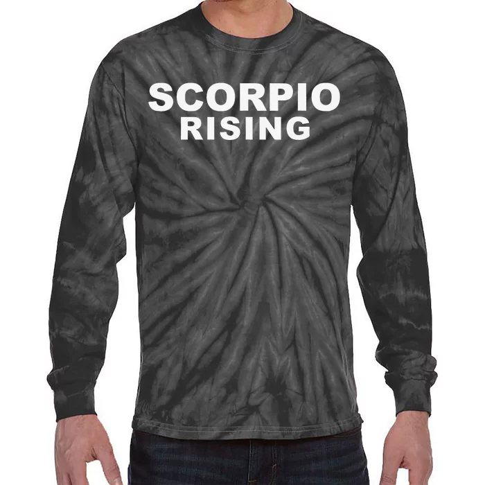 Scorpio Rising Top Scorpio Ascendant Astrology Gift Tie-Dye Long Sleeve Shirt