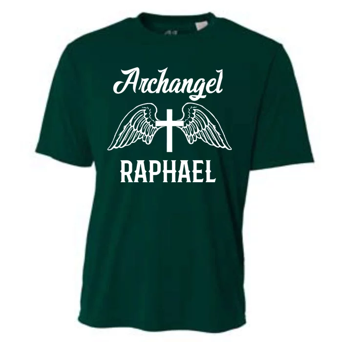 Saint Raphael The Archangel Traditional Catholic Prayer Cooling Performance Crew T-Shirt