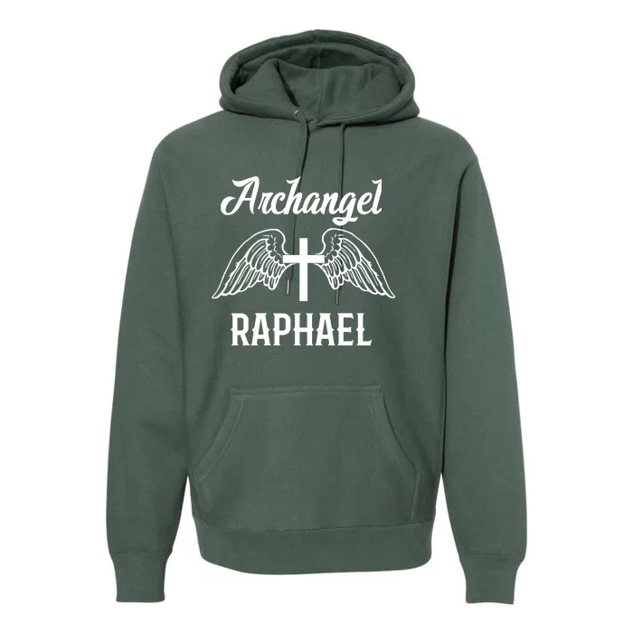 Saint Raphael The Archangel Traditional Catholic Prayer Premium Hoodie