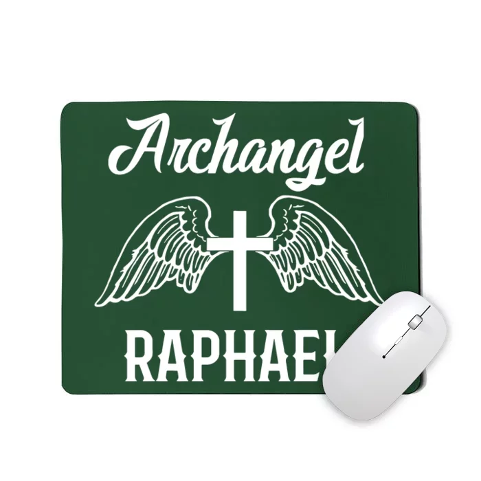 Saint Raphael The Archangel Traditional Catholic Prayer Mousepad