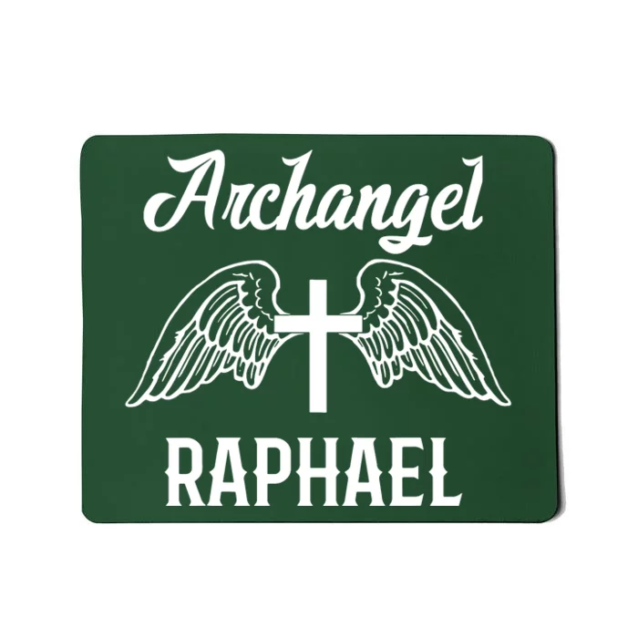 Saint Raphael The Archangel Traditional Catholic Prayer Mousepad