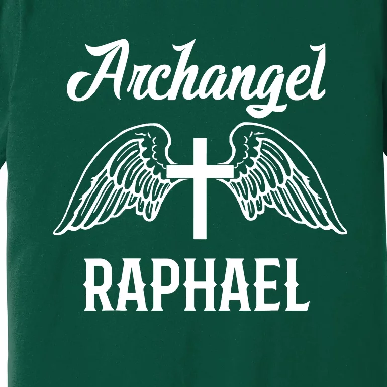 Saint Raphael The Archangel Traditional Catholic Prayer Premium T-Shirt