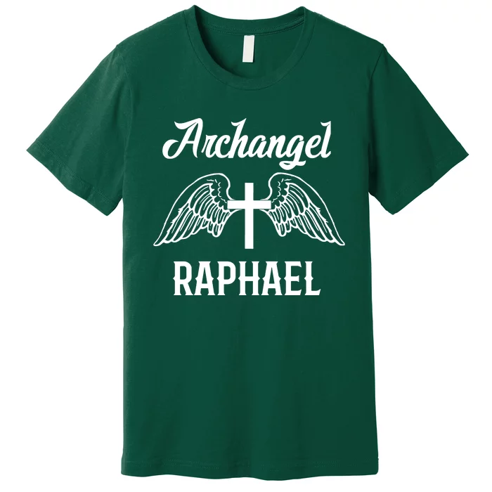 Saint Raphael The Archangel Traditional Catholic Prayer Premium T-Shirt