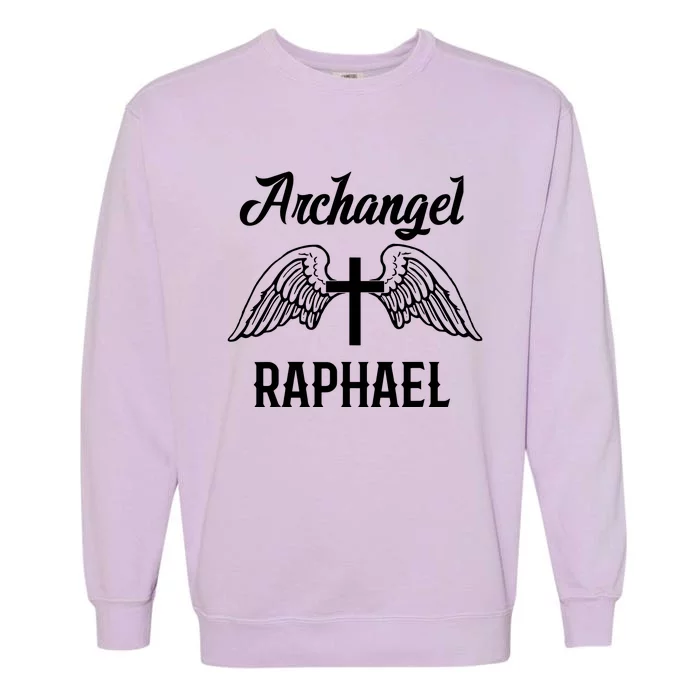 Saint Raphael The Archangel Traditional Catholic Prayer Garment-Dyed Sweatshirt