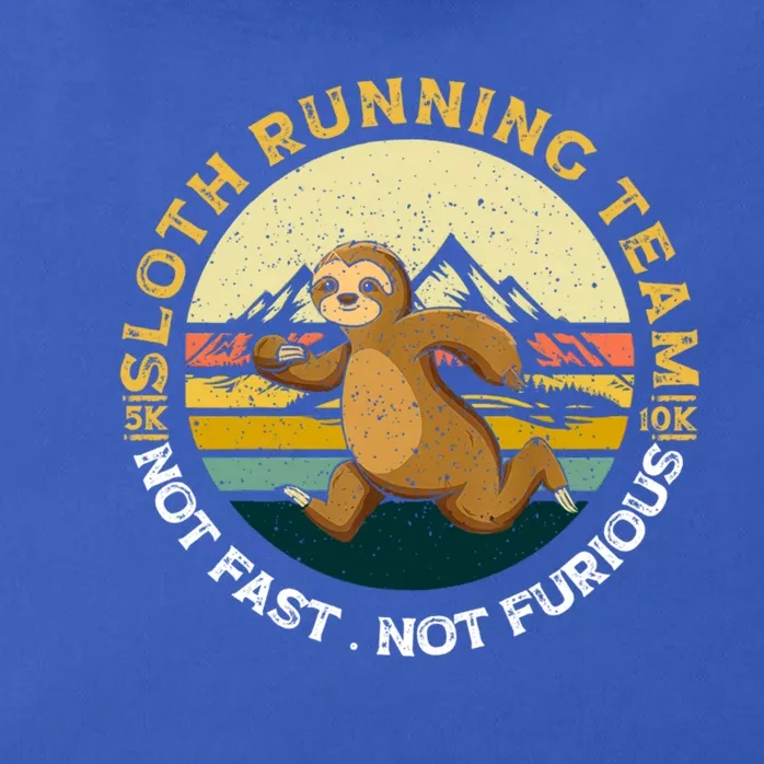 Sloth Running Team Not Fast Not Furious Gift Zip Tote Bag