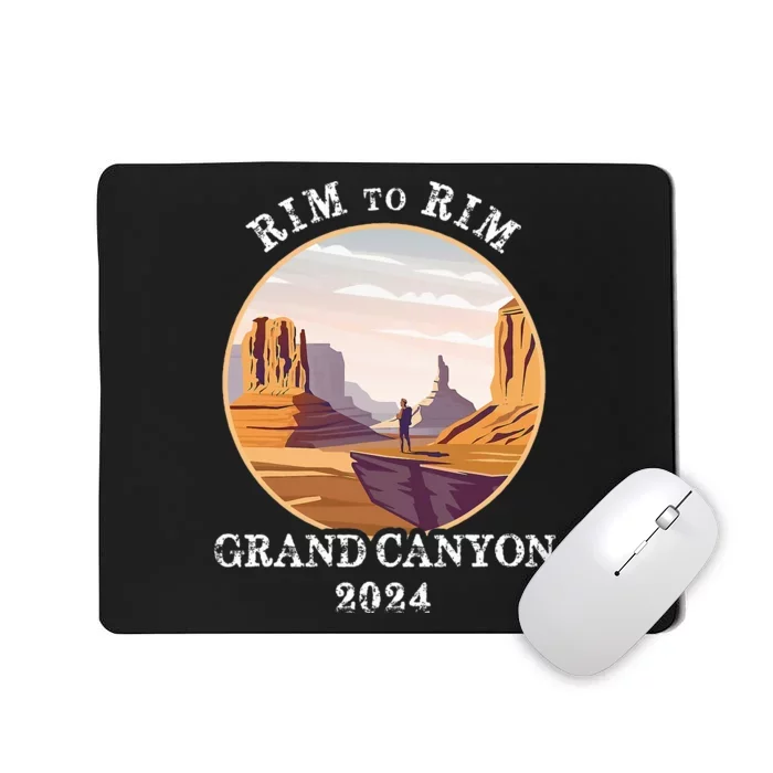 South Rim To North Rim Grand Canyon National Park Hiking Mousepad