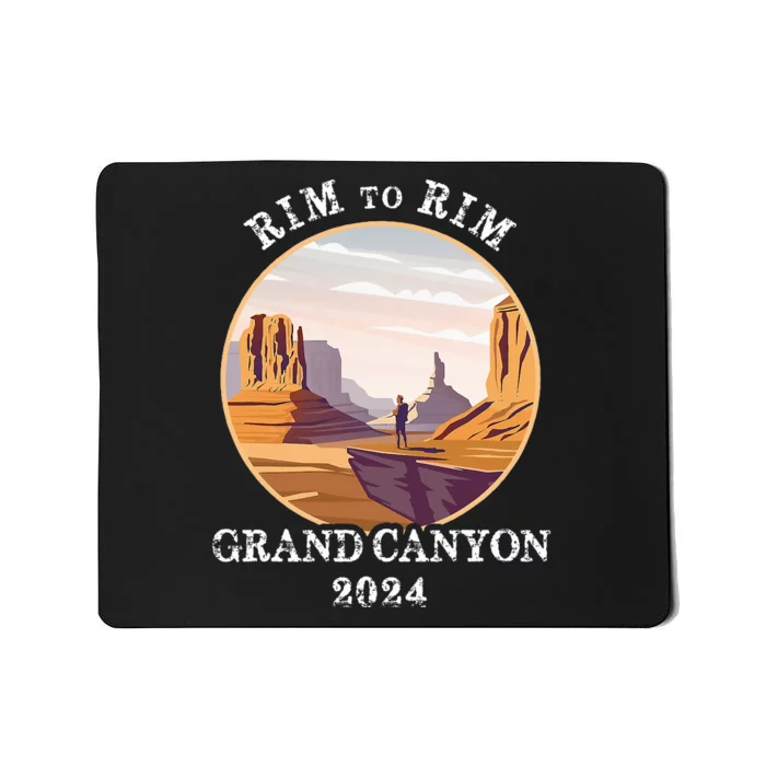 South Rim To North Rim Grand Canyon National Park Hiking Mousepad