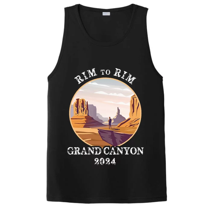 South Rim To North Rim Grand Canyon National Park Hiking Performance Tank