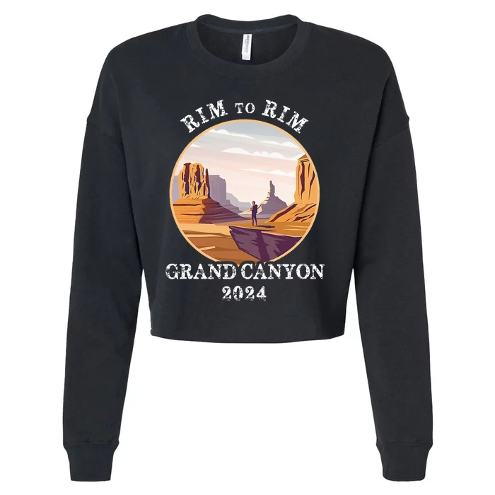 South Rim To North Rim Grand Canyon National Park Hiking Cropped Pullover Crew