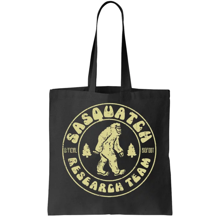 Sasquatch Research Team Funny Bigfoot Yeti Tote Bag