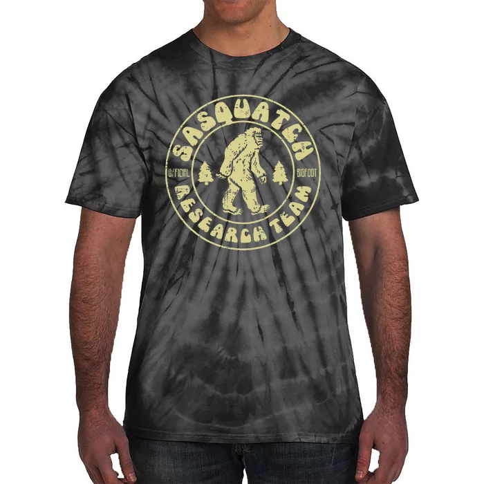 Sasquatch Research Team Funny Bigfoot Yeti Tie-Dye T-Shirt