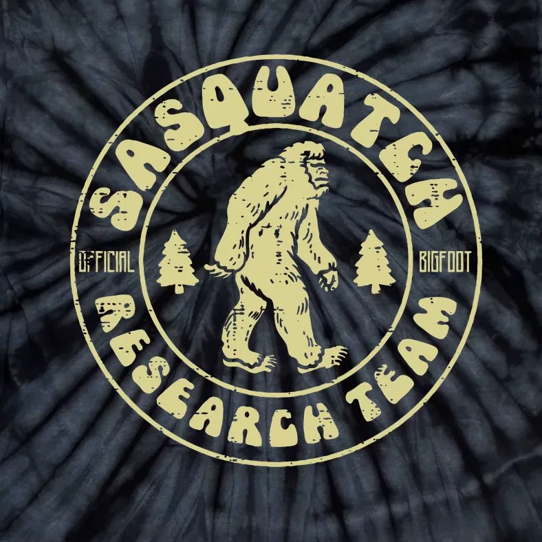 Sasquatch Research Team Funny Bigfoot Yeti Tie-Dye T-Shirt