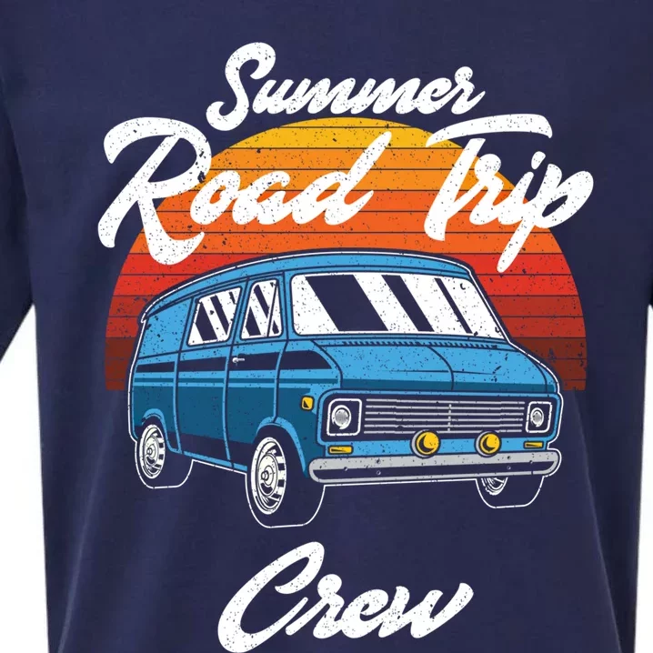 Summer Road Trip Crew Great Gift Sueded Cloud Jersey T-Shirt