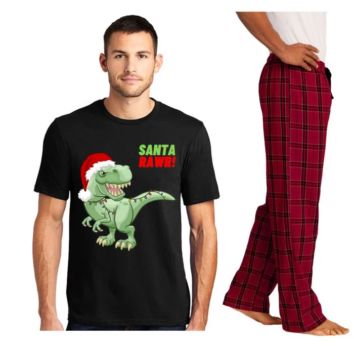 Santa Rawr! Tee Fa Ra Rawr Dinosaur Tgiftrex Christmas Gift Pajama Set