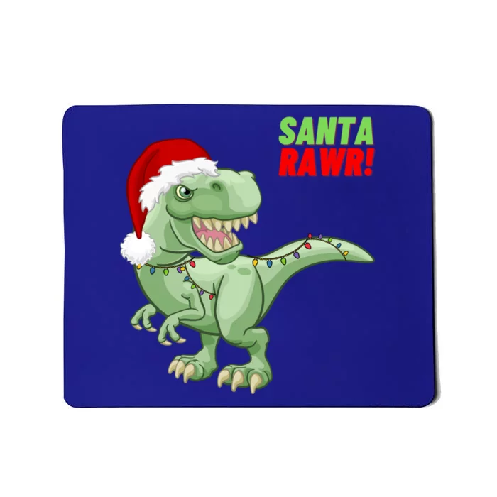 Santa Rawr! Tee Fa Ra Rawr Dinosaur Tgiftrex Christmas Gift Mousepad