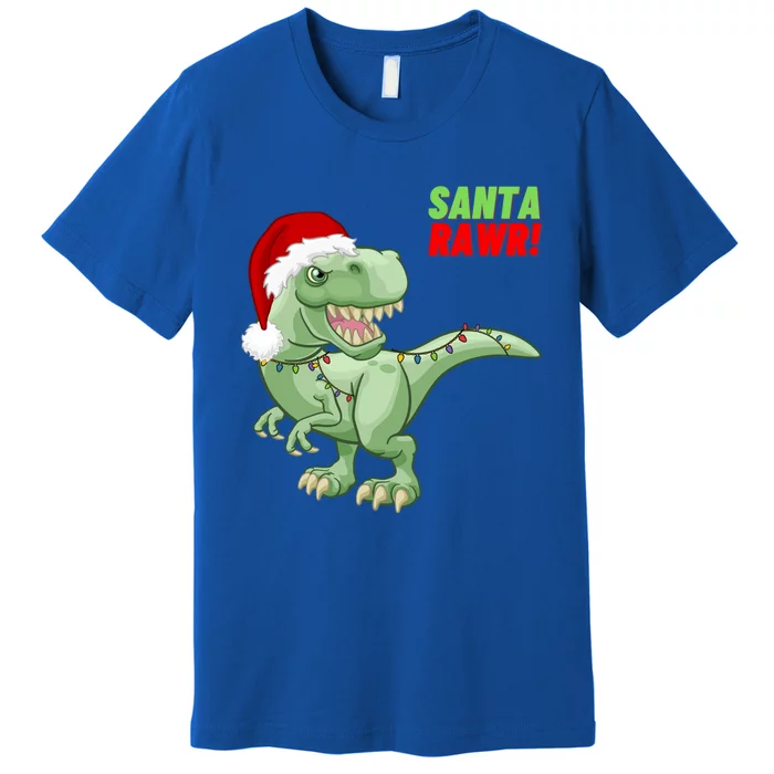 Santa Rawr! Tee Fa Ra Rawr Dinosaur Tgiftrex Christmas Gift Premium T-Shirt