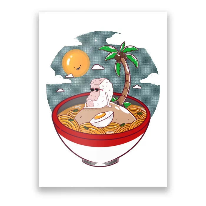 Summer Ramen Tropical Inspired Design For The Ultimate Beach Vibes Poster