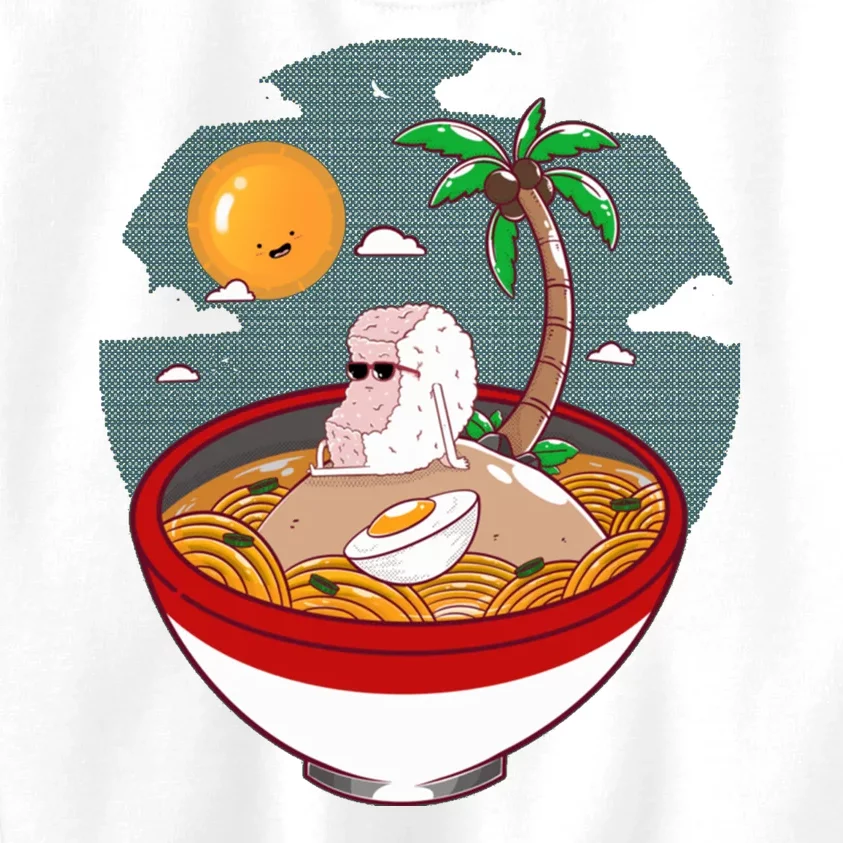 Summer Ramen Tropical Inspired Design For The Ultimate Beach Vibes Kids Sweatshirt