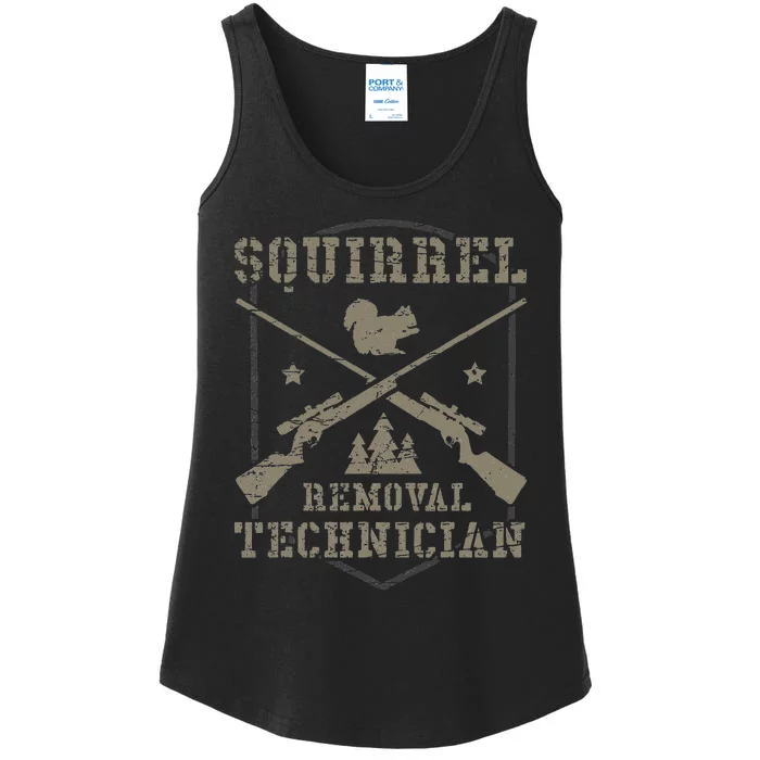 Squirrel Removal Technician Squirrel Hunting Squirrel Hunter Ladies Essential Tank