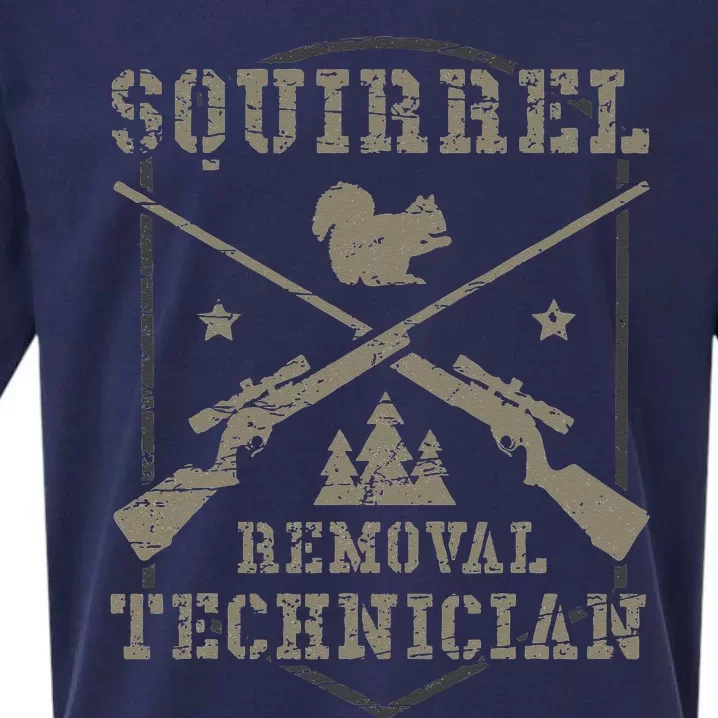 Squirrel Removal Technician Squirrel Hunting Squirrel Hunter Sueded Cloud Jersey T-Shirt