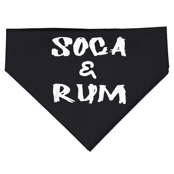 Soca & Rum Trinidad And Tobago Island Caribbean Music USA-Made Doggie Bandana