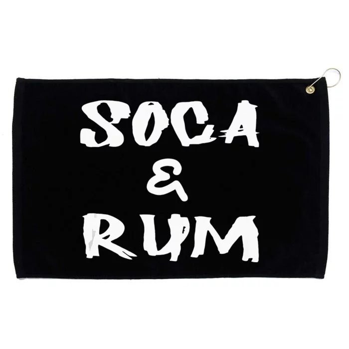 Soca & Rum Trinidad And Tobago Island Caribbean Music Grommeted Golf Towel