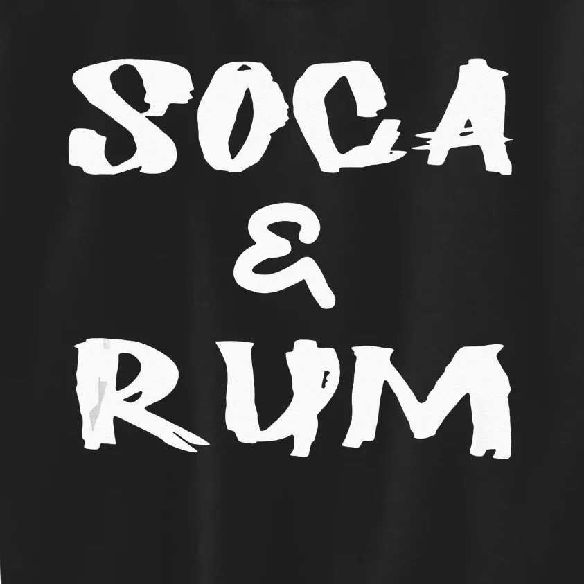 Soca & Rum Trinidad And Tobago Island Caribbean Music Kids Sweatshirt