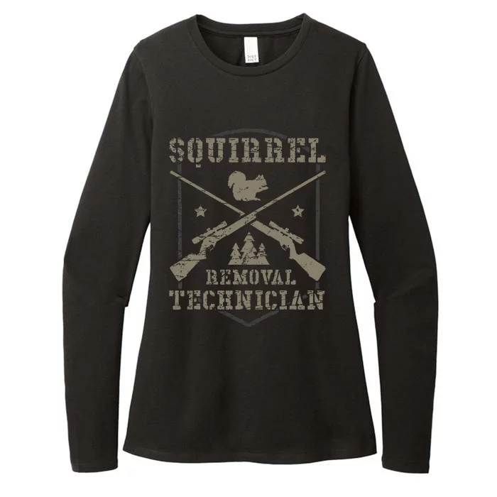 Squirrel Removal Technician Squirrel Hunting Squirrel Hunter Womens CVC Long Sleeve Shirt