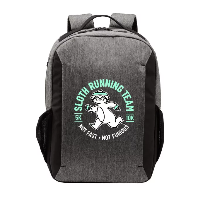 Sloth Running Team Not Fast Not Furious Vector Backpack