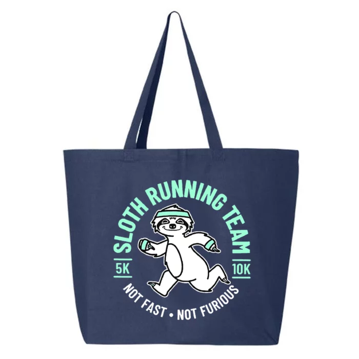 Sloth Running Team Not Fast Not Furious 25L Jumbo Tote