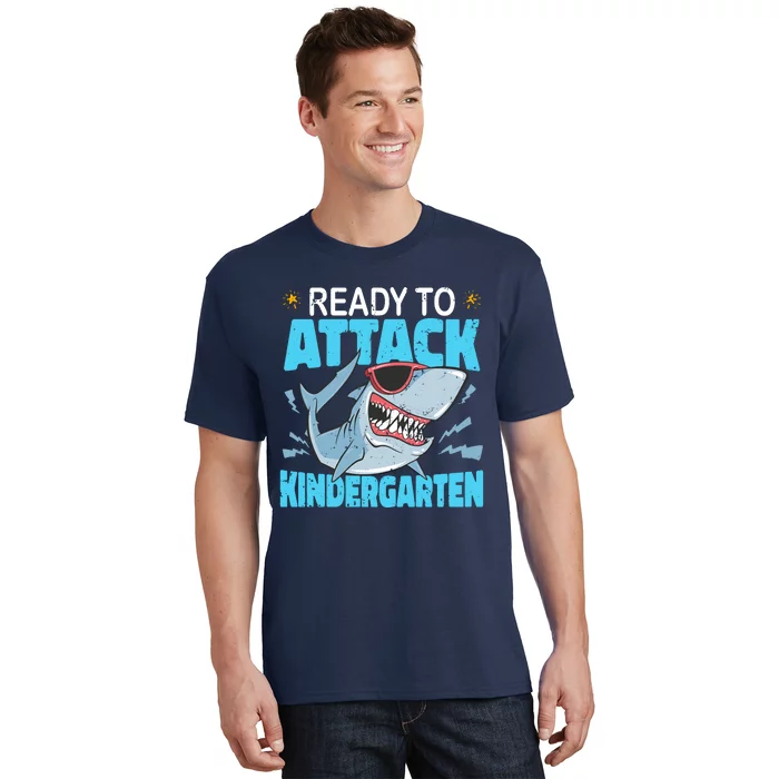 Shark Ready To Attack Kindergarten First Day Of School T-Shirt