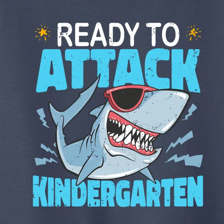 Shark Ready To Attack Kindergarten First Day Of School Toddler T-Shirt