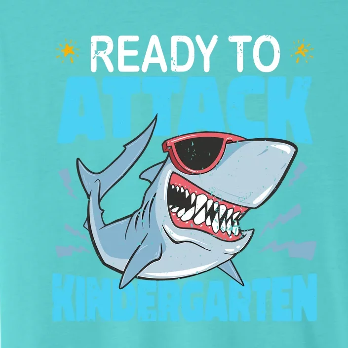 Shark Ready To Attack Kindergarten First Day Of School ChromaSoft Performance T-Shirt