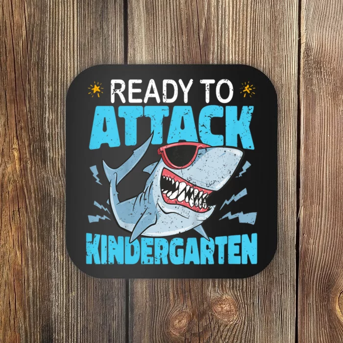 Shark Ready To Attack Kindergarten First Day Of School Coaster