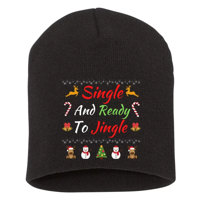 Single Ready To Jingle Christmas Jingle Xmas Holiday Gift Funny Christmas Tree Short Acrylic Beanie