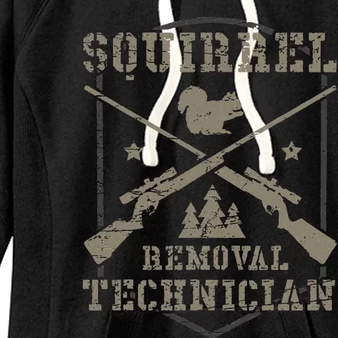 Squirrel Removal Technician Squirrel Hunting Squirrel Hunter Women's Fleece Hoodie