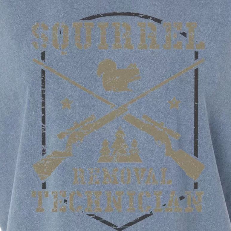 Squirrel Removal Technician Squirrel Hunting Squirrel Hunter Garment-Dyed Women's Muscle Tee